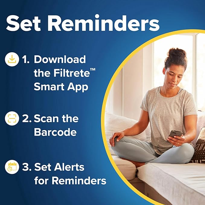 Filtrete 14x24x1 Air Filter, MERV 11, MPR 1000, Allergen Defense, 3-Month AC and Furnace Filter, Easy on Air Flow, 6 HVAC Filters (Actual Size 13.81x23.81x0.81 in)