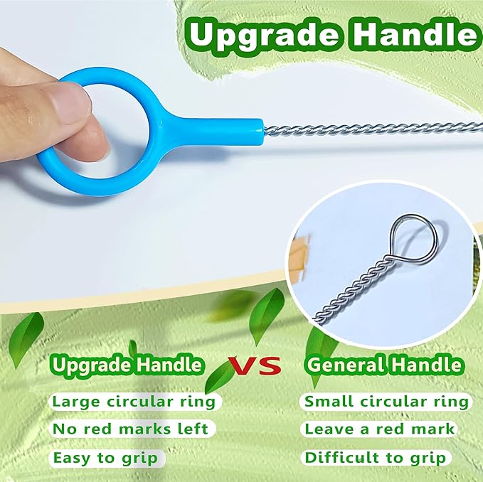 Heavy Duty Straw Cleaner Brush Multiple Different 5 Size, Straw Brush Cleaner with Big Circular Handle for Cleaning Stanley Tumbler, Water Bottle, Straws, Sippy Cups, Various Teapots Kettles 5-Pack