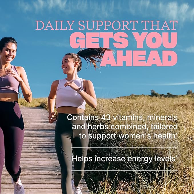 Swisse Daily Multivitamin for Women | 47 Vitamins, Antioxidants and Minerals + Adaptogens | Energy, Stress & Immune Support | Womens Multivitamin Supplement | 120 Tablets / 4 Months Supply