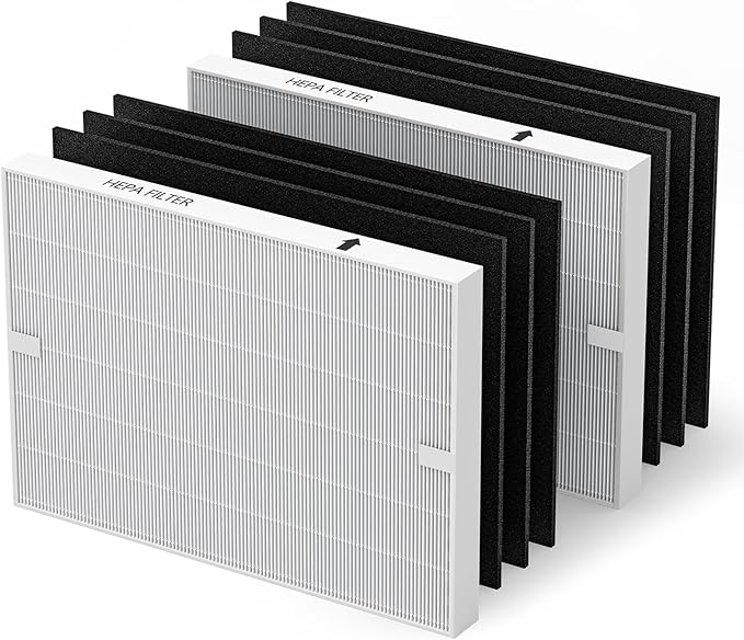 AP-1512HH Air Purifier Replacement Filter Set for Coway Airmega AP-1512HH and and Airmega 200M air Purifier, 2 HEPA and 6 Carbon Filters, Compared to Part #3304899