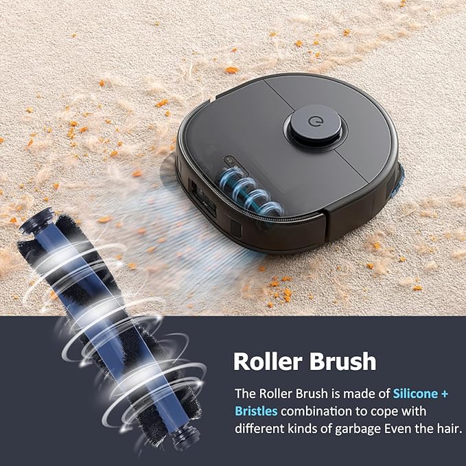 11 Pack Replacement Parts Mop Pads for eufy X10 Pro Omni Accessories Robot Vacuum Accessories, 1 Roller Brush, 2 Filters, 4 Side Brush, 4 Mop Pads