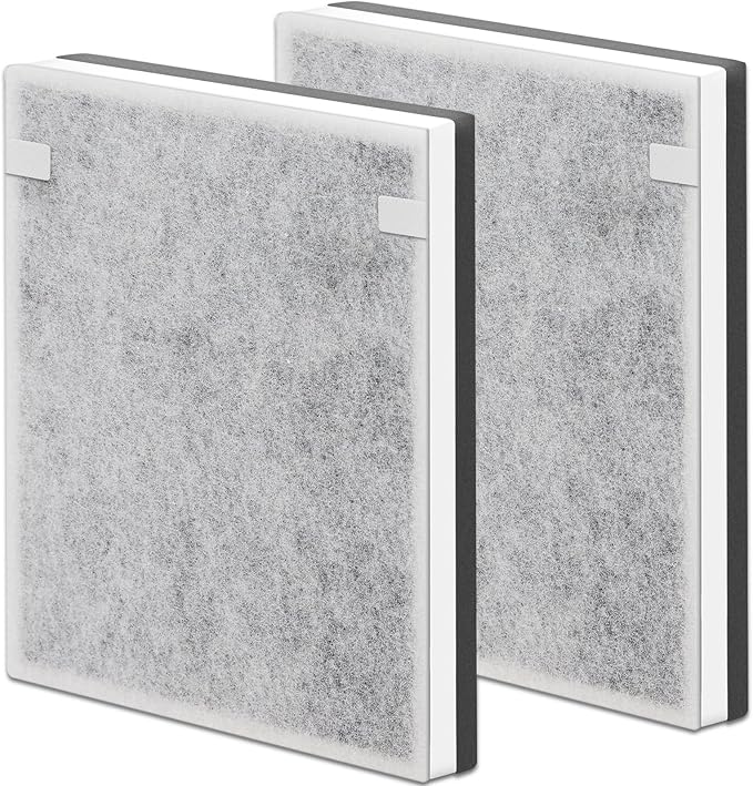 Vital 100 Replacement Filter Compatible with Levoit Vital 100 Air Purifier, 3-in-1 and High-Efficiency Activated Carbon Filters, Part Number Vital 100-RF, 2 Pack