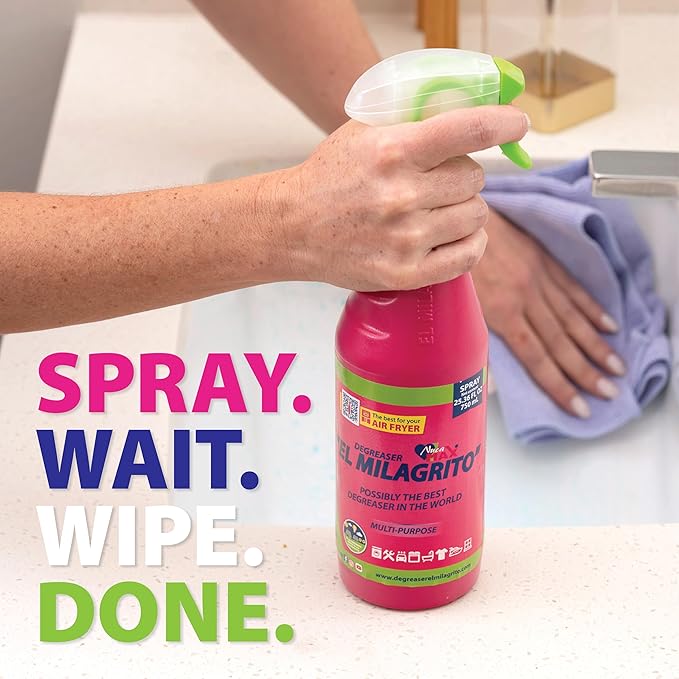 EL MILAGRITO Heavy Duty Multi-Purpose Degreaser & Stain Remover, (1.32 Gallon) 165.07 Fl Oz, Best Cleaner for Kitchen, Bathroom, Fabrics, Boats, Industrial .More than 100 surfaces.
