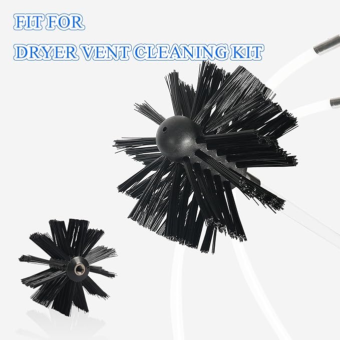 ‌AOGYikang 6” Chimney Brush Head - Heavy-Duty Cleaning Brush Head, 150mm/6in Dryer Vent Cleaner Brush Head, 6-Inch Cleaning Brush Head for Fireplace, Vent Pipe