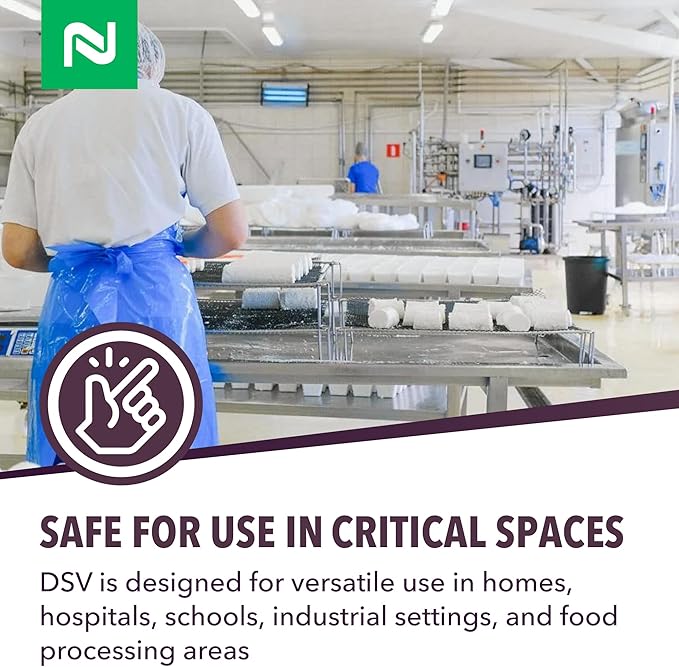 Nisus DSV Disinfectant, Sanitizer, Virucide, Concentrated Solution for Hard Non-Porous Surfaces, Hospitals, Homes, Industrial & Food Processing Areas, 1 Quart