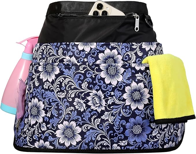 Cleaning Caddy Apron for Women with 7 Pockets, Professional Waterproof Housekeeping Work Apron