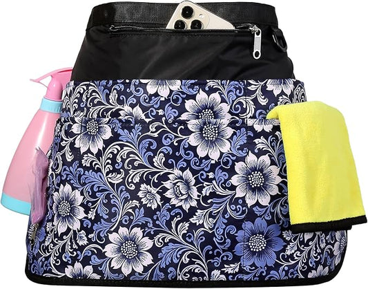 Cleaning Caddy Apron for Women with 7 Pockets, Professional Waterproof Housekeeping Work Apron
