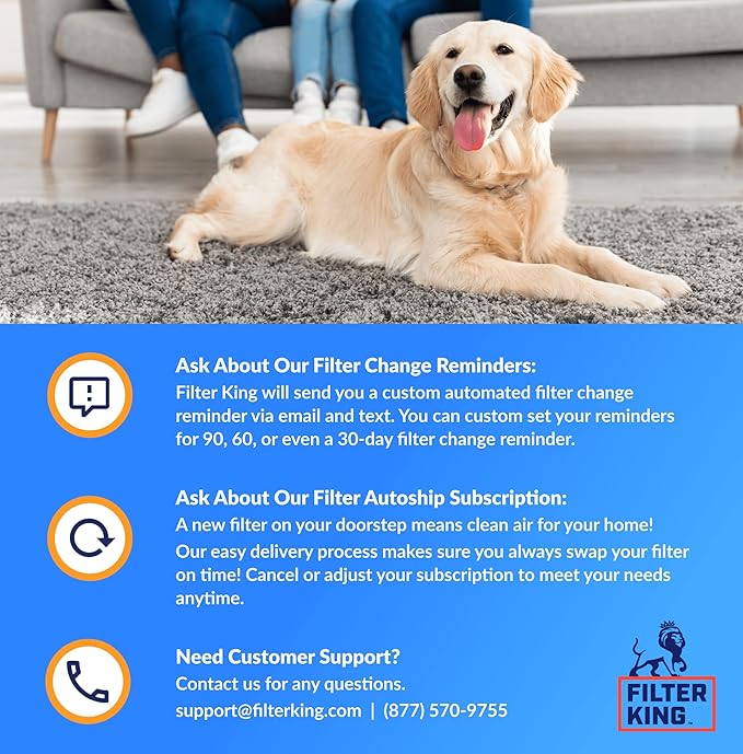 Filter King 13x37x1 Air Filter | 4-PACK | MERV 8 HVAC Pleated A/C Furnace Filters | MADE IN USA | Actual Size: 13 x 37 x .75"