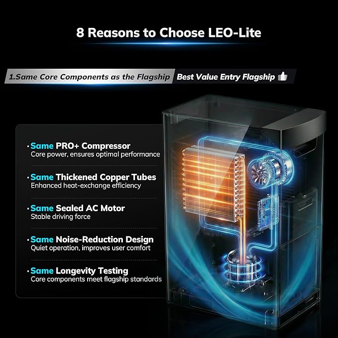 4500 Sq.Ft Energy Star Version 6.0 Dehumidifier,AEOCKY Max 74 Pint/D Smart Compressor Dehumidifier with Drain Hose, Intelligent Humidistat,for Basement,Bedroom,Home,Bathroom