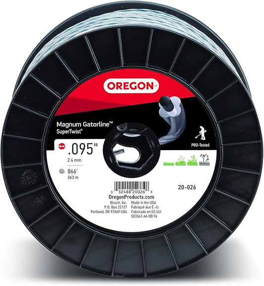 Oregon 20-026 Super-Twist Magnum Gatorline String Trimmer Line .095-Inch Diameter 3-Pound Spool