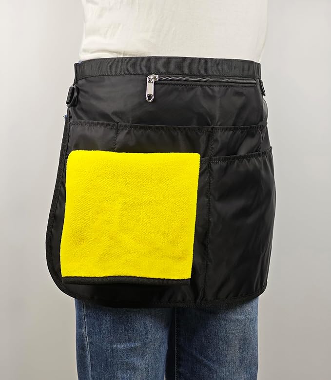 Waterproof Cleaning Apron with 7 Pockets, Cleaning Supplies for Housekeeping, Lightweight and Durable Maid Apron
