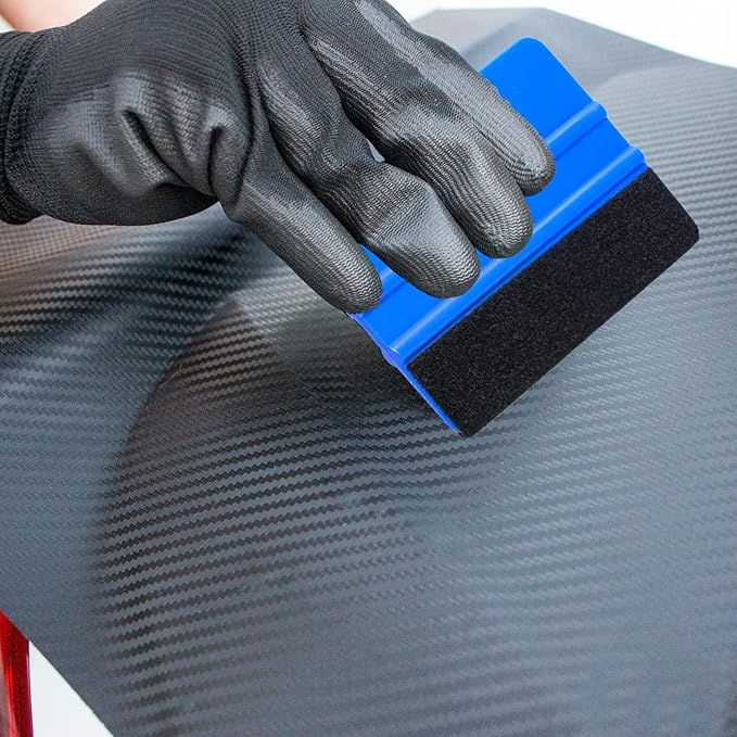 Spanno Vinyl Wrap Tool Kit Window Tint Kits for Film Installation, Include Wrapping Stick Squeegee, Felt Squeegee, Weeding Knife and Utility Knife…