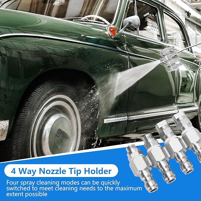 4 Way Rod Nozzle Suitable for 7-8 GPM Rod Pressure Washer Nozzle