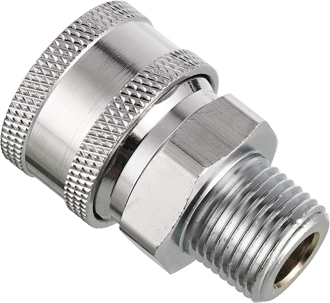 RIDGE WASHER Pressure Washer Adapter Set, 3/8 Inch Quick Connect to Male Thread Fitting, 5000PSI