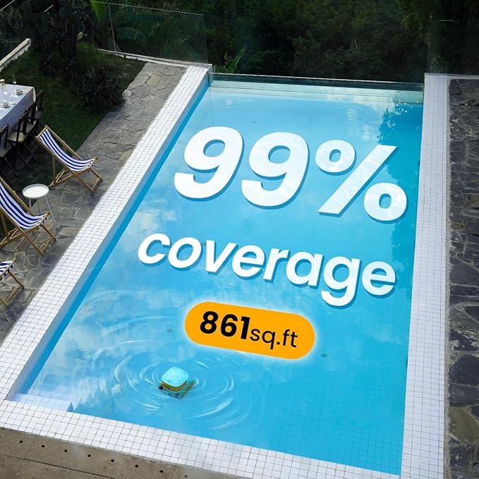 2026 Chasing Hydro 3 Robotic Pool Cleaner for Inground/Above Ground Pools, 150W Cordless Pool Vacuum, Max 200min Runtime, 4.1L Filter Basket, Auto Waterline/Wall Cleaning, Max 1076 sq.ft Coverage