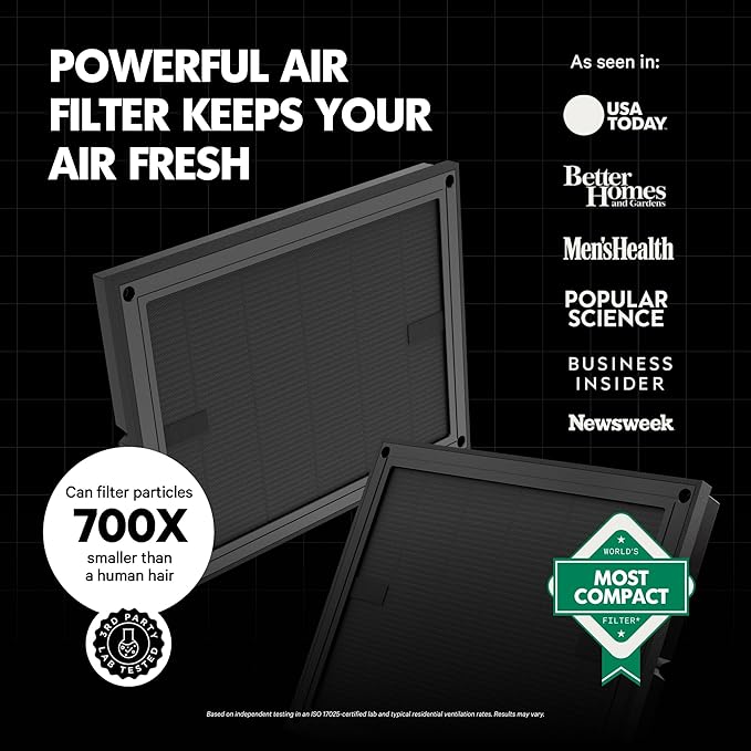 PuroAir 100i HEPA Air Purifiers for Home Pets - Covers Up To 550 Sq Ft - Filters Up To 99.9% of Pollutants, Smoke, Pollen, Dust - Quiet HEPA Air Filter - Air Purifiers for Bedroom (2 Pack)