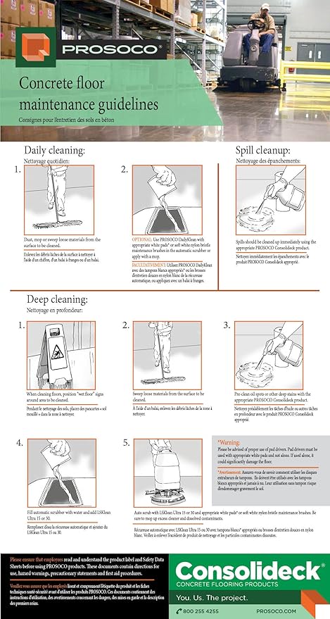 Prosoco DailyKlean | Economical Daily Maintenance Concrete Floor Cleaner - Trusted by Professionals