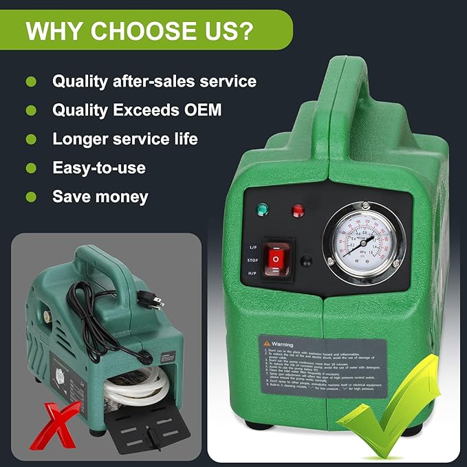 New ZPB140 Port A Blaster HVAC Coil Cleaning Portable Pressure Washer Coil Jet Cleaner for ac Unit 120V 80W for Indoor or Outdoor,Can only be Used with Water, not for Spraying air