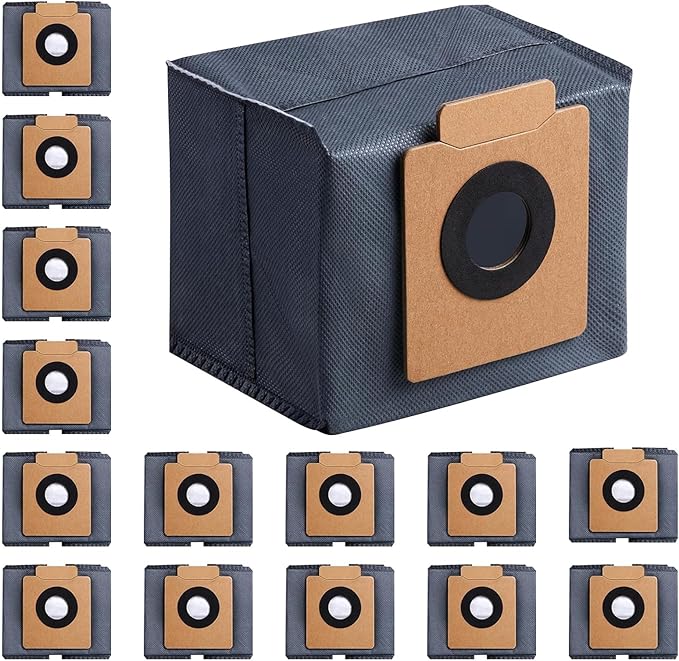 15 Pack Dust Bags for eufy X10 Pro Omni Robot Vacuum and X8 Pro Models, Large Capacity, with Self-Empty Station, 4-Layer Replacement Bag