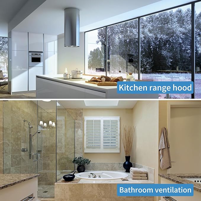 HVAC Duct Manual Volume Damper 4Inch Air Flow Regulator Airflow Ducting Backdraft Damper for Air Ventilation System (4 Inch)