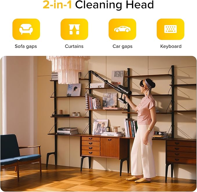 roborock H60 Ultra Cordless Stick Vacuum Cleaners, Upgraded 210AW Suction Stick Vacuum with 90-Min Runtime, 90° Bendable Tube, LED Dust Detection, Vacuum Cleaner for Carpets, Hard Floors & Pet Hair