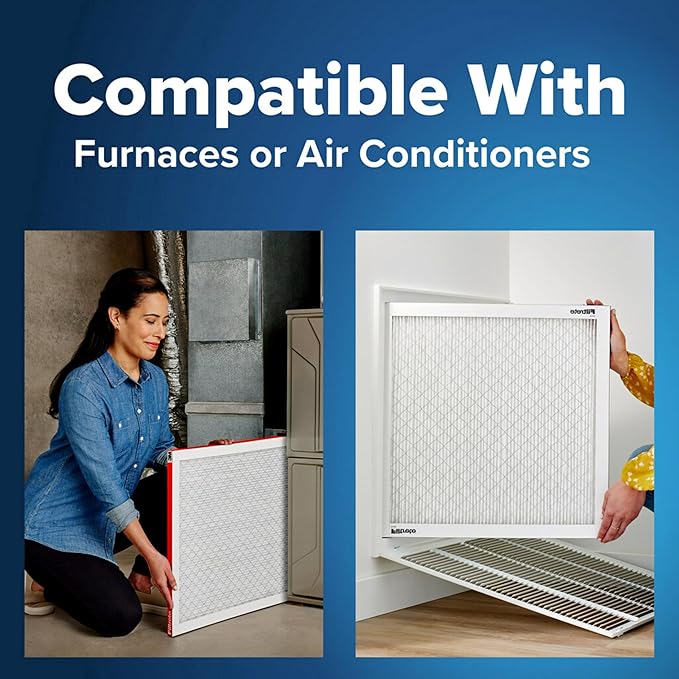 Filtrete 18x30x1 Air Filter, MERV 11, MPR 1000, Micro Allergen Defense, 3-Month AC and Furnace Filter, Easy on Air Flow, 6 HVAC Filters (Actual Size 17.81 x 29.81 x 0.81 in)