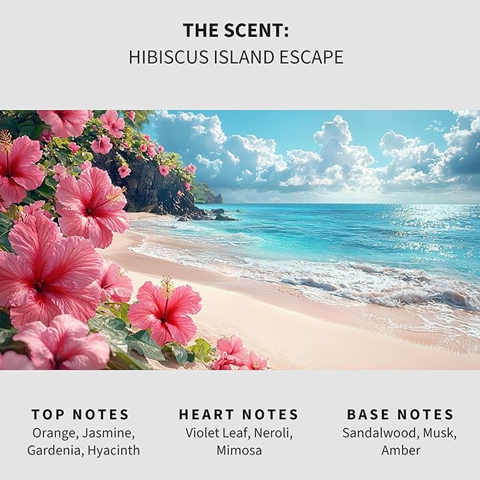 Luxury Floor Cleaner, Scented Mop Soap Concentrate | Hard Floor Cleaner for Tile, Vinyl, Laminate, LVP & Sealed Hardwood | Low-Foam, Streak-Free | 36 oz | Hibiscus Island Escape