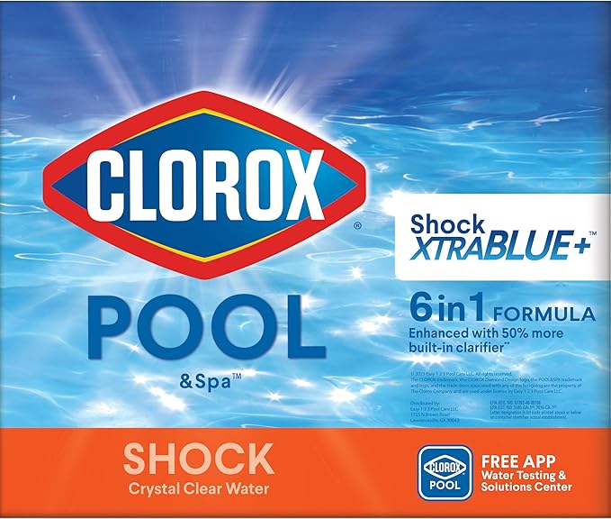Clorox® Pool&Spa™ Shock XTRABLUE® Plus, Kills Bacteria & Algae in Swimming Pools, Swim-Ready in 15 Minutes, (36-Pack)