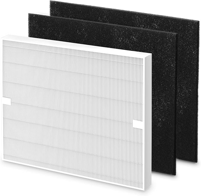 AP-1512HH Air Purifi-er Replacement Filt-er Set Compatible with Coway Airmega AP-1512HH Air Purifi-er and Airmega 200M Air Purifier, 1 HEPA and 2 Carbon Pre-Filters Part # 3304899