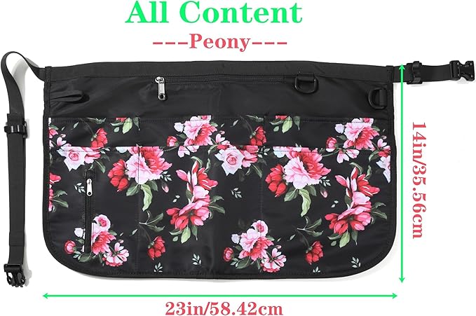 Cleaning Caddy Apron for Women with 7 Pockets, Professional Waterproof Housekeeping Work Apron
