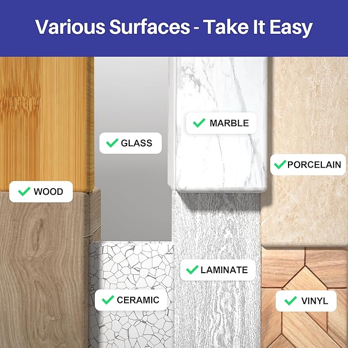 Mop and Bucket Set, Flat Mops for Floor Cleaning, Wall Mop with 60" Extensible Handle, Hardwood Floor Mop with 2 Microfiber Pads