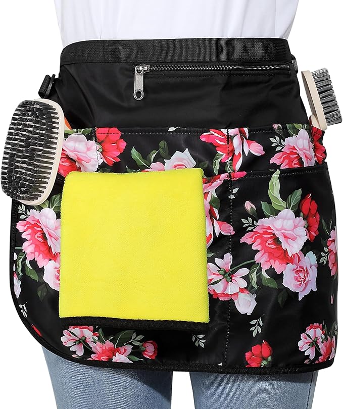 Waterproof Cleaning Apron with 7 Pockets, Cleaning Supplies for Housekeeping, Lightweight and Durable Maid Apron