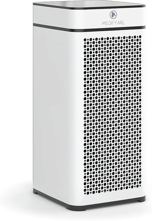Medify MA-40 Air Purifier with True HEPA H13 Filter | 1,793 ft² Coverage in 1hr for Smoke, Wildfires, Odors, Pollen, Pets | Quiet 99.9% Removal to 0.1 Microns | White, 1-Pack