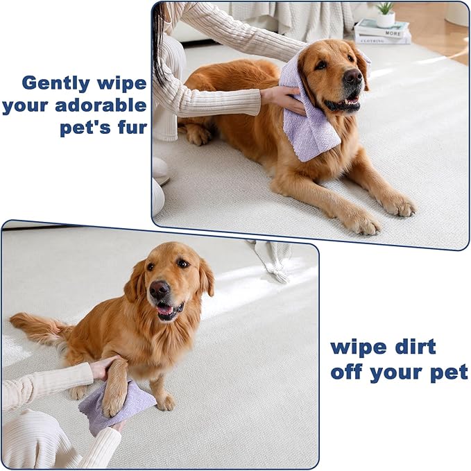 80 Pack Microfiber Cleaning Cloth Roll Reusable Paper Towels 12"x12" Tear Away Cloth,Absorbent Dish Rags for House Kitchen,Wash Cloths,Lint Free Rags for Window Cars Cleaning Supplies