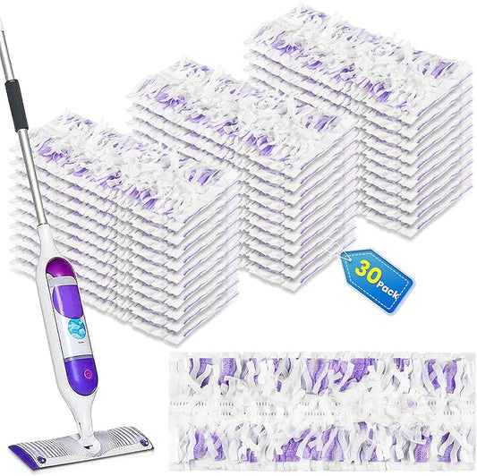 30 Count Disposable Powermop™ Refills for Swiffer® Power Mop™ Pads, Unscented Spray Cleaning Repalcement Mopping Pads