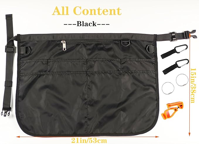 Waterproof Cleaning Apron with 7 Pockets, Cleaning Supplies for Housekeeping, Lightweight and Durable Maid Apron