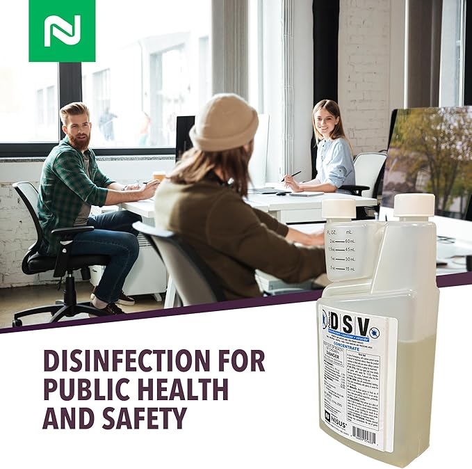 Nisus DSV Disinfectant, Sanitizer, Virucide, Concentrated Solution for Hard Non-Porous Surfaces, Hospitals, Homes, Industrial & Food Processing Areas, 1 Quart