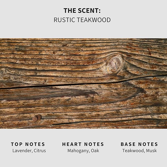 Luxury Floor Cleaner, Scented Mop Soap Concentrate | Hard Floor Cleaner for Tile, Vinyl, Laminate, LVP & Sealed Hardwood | Low-Foam, Streak-Free | 36 oz | Rustic Teakwood