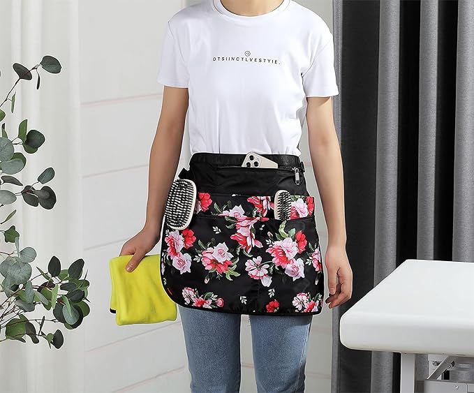 Waterproof Cleaning Apron with 7 Pockets, Cleaning Supplies for Housekeeping, Lightweight and Durable Maid Apron