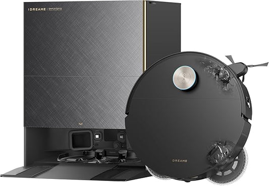 DREAME X60 Max Ultra Complete Robot Vacuum and Mop, Upgraded from X50 Series, 3.13in (7.95cm) Ultra-Thin Design, 35,000Pa Suction, Self Emptying&Refilling, Mop Self-Cleaning, 280+ Obstacle Avoidance