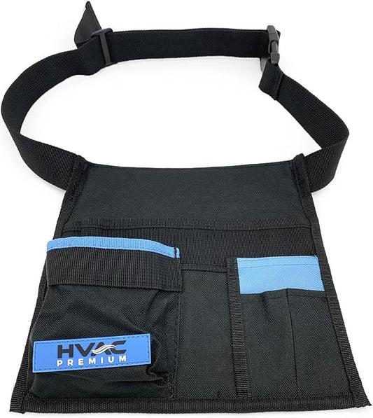 HP 5-Pocket Tool Waist Apron - Professional Heavy Duty Waist Work Apron, Fully Adjustable Gardening,Utility, Craftsman, Carpenters, Builders for Men & Women