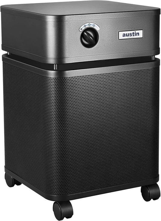 Austin Air HealthMate Plus Air Purifier, Black - Advanced 4-Stage Filtration Air Purifiers For Home with Activated Carbon & Zeolite - Ideal as Air Purifiers for Bedroom or any Large room, Model B450