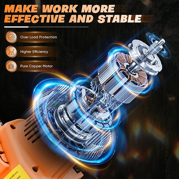 Saker Mini Chainsaw|6 Inch Chainsaws[2025 Upgraded]|Mini Cordless Electric Chain Saw|Small Handheld Portable Chain Saws Battery Powered Saws for Tree Trimmer and Garden,Valentine's Day Gifts