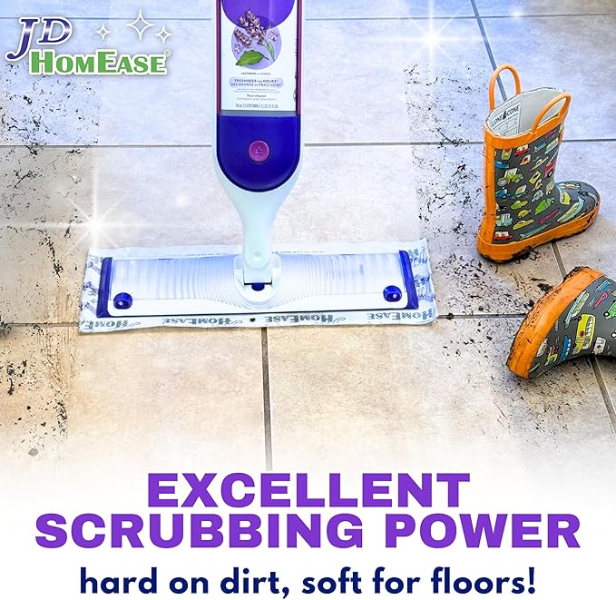 24 Pack Microfiber Disposable Pads for Swiffer PowerMop Multi-Surface Mopping Pad Refills, Deep Clean Replacement