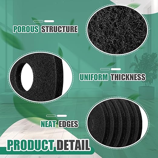 10 Pcs 12" Cleaning Orbiter Pads Commercial Floor Buffer Pads Hardwood Floor Maintenance Scrubber Polisher Cleaning and Stripping for Orbiter Machine (Black)