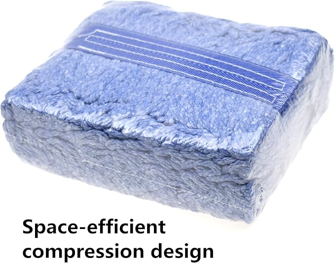 Heavy Duty Commercial Mop Head Refill - Industrial Grade Blue Cotton Looped-End String for Wet Mopping, Long-Lasting (1)