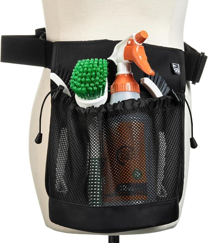Cleaning Tool Belt with 1 Large Tool Pouch for Pro Cleaners and Window Washers