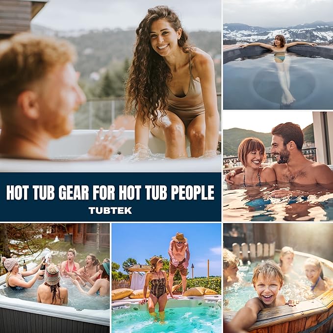 TUBTEK Microfiber Hot Tub Surface Cleaner Towels (3 Pack) – Hot Tub Cover Cleaner & Shell Scrubber – Spa Scum Remover & Cleaning Tools, 100% Scratch-Free