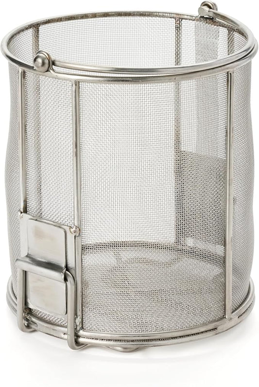 Dip N’ Drain – Stainless Steel Part Cleaning Strainer Basket for 2-Gallon Buckets (Bucket Not Included) | 1/32″ Mesh, Swing Handle, Great for Mechanics, Auto Parts, Garage, Shop & Home Cleaning