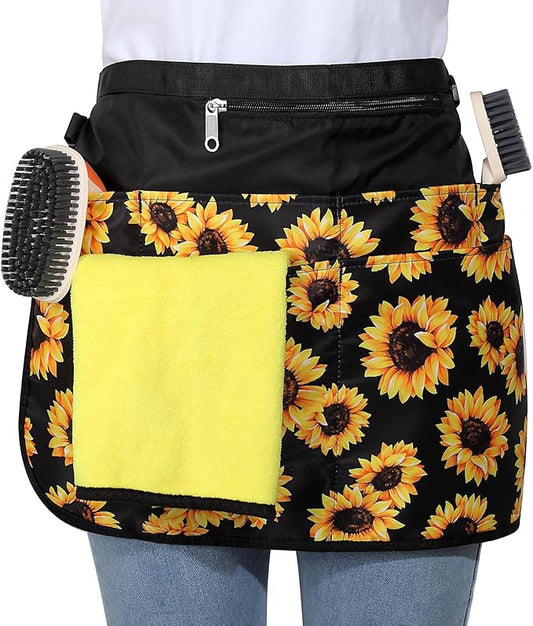 Waterproof Cleaning Apron with 7 Pockets, Cleaning Supplies for Housekeeping, Lightweight and Durable Maid Apron